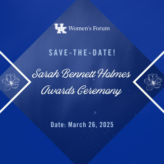 Women's Forum Save the Date for Sarah Bennett Holmes Award Ceremony 03/26/25