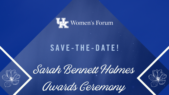 Women's Forum Save the Date for Sarah Bennett Holmes Award Ceremony 03/26/25